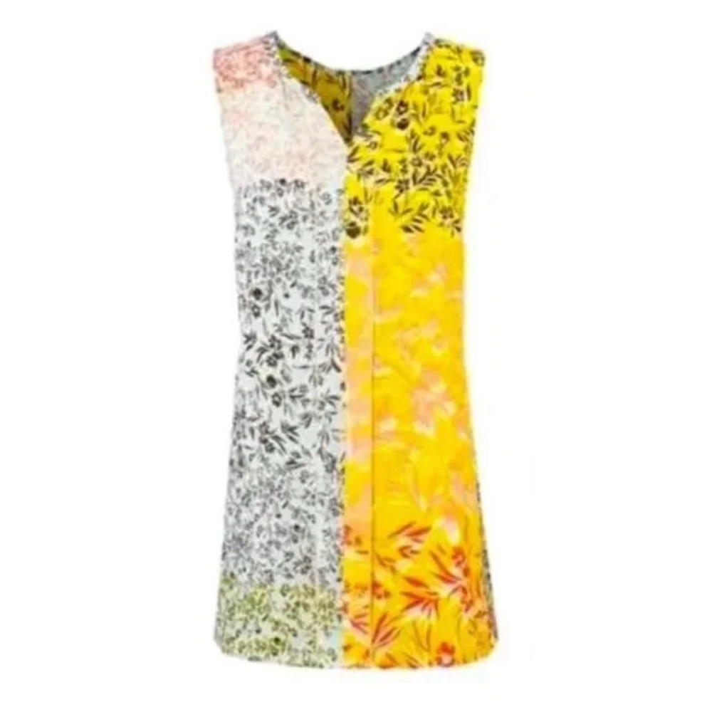 CAbi 5547 Golden Glow Split Sleeveless Blouse